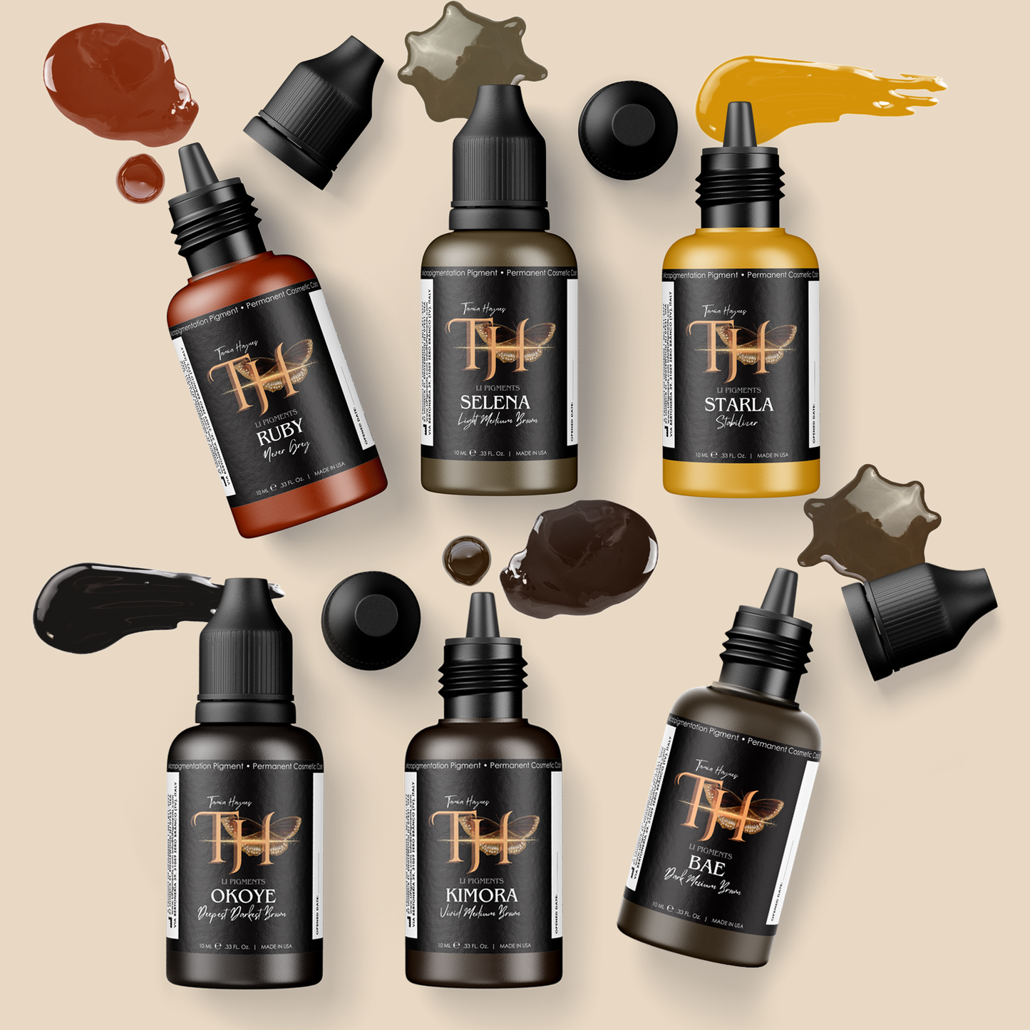 TH Pigments -PMU Inks with Ultra Micronized Technology for Easy Implantation on All Skin types